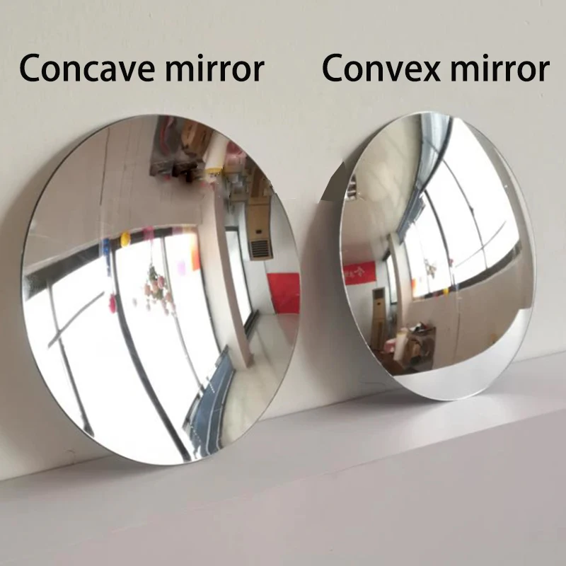 10cm 15cm 20cm 30cm Acrylic Parabolic Mirror Decoration Concave Mirror Focusing Anti-UV Concave Lens Reflection Optical Research