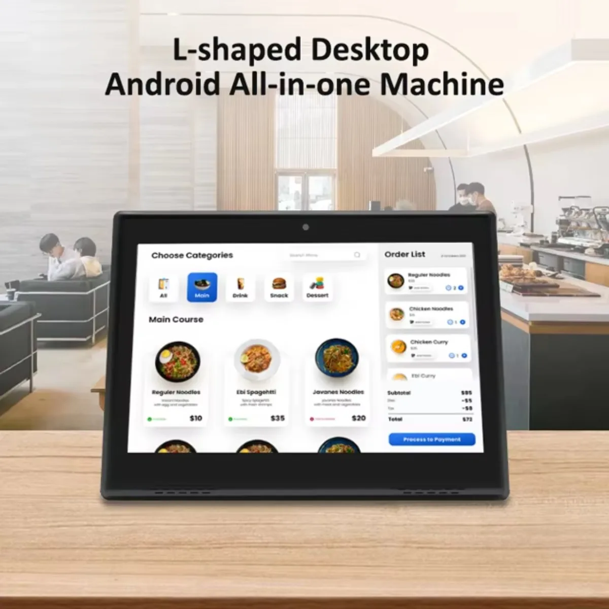10,1 Zoll Touchscreen RK3566 Android Tablet Monitor für Desktop Display