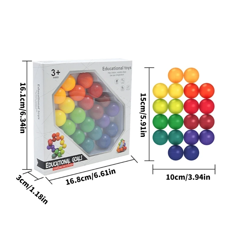 Boule perles en plastique Durable, jouet Puzzle à presser, pour soulager le Stress, l'anxiété, bureau, jeu sensoriel