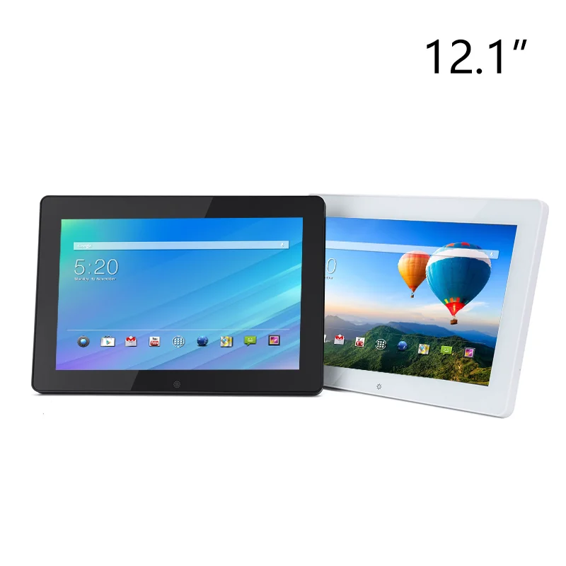 4G+32G Touch Screen Display, Customer Rating Machine  12.1 Inch Portrait Screen Client Ordering POS, Android 11 Desktop Kiosk,