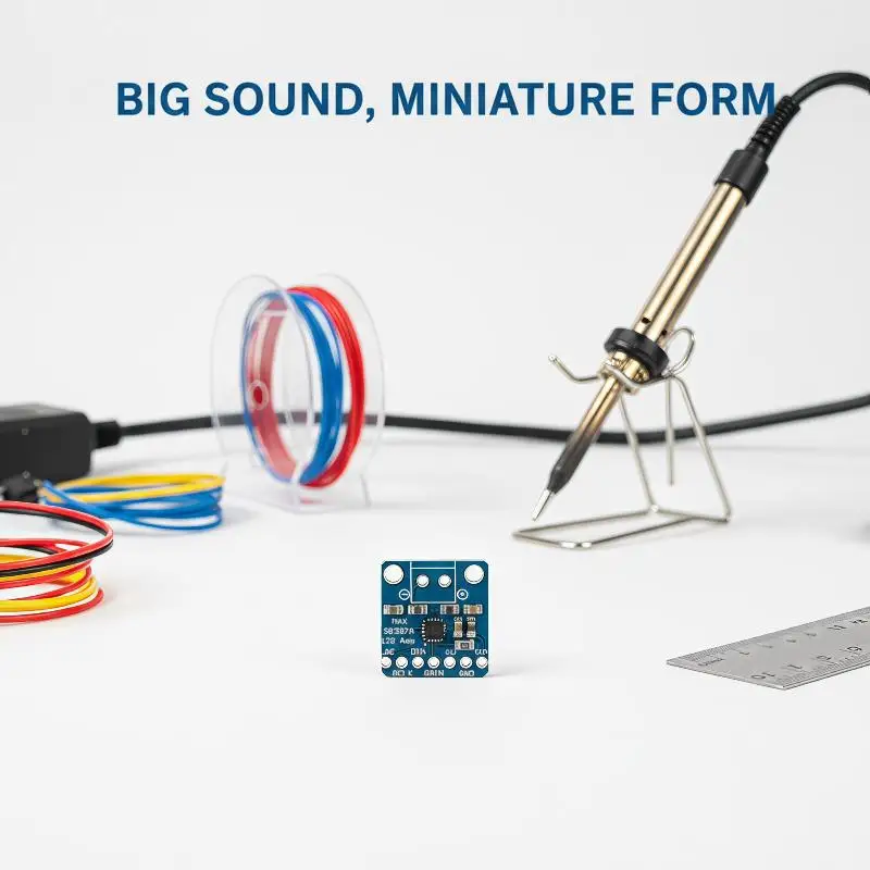 MAX98357A I2S 3W Class D Audio Amplifier Module Filterless Low Distortion Amp Board for Custom Portable Bluetooth Speaker Builds