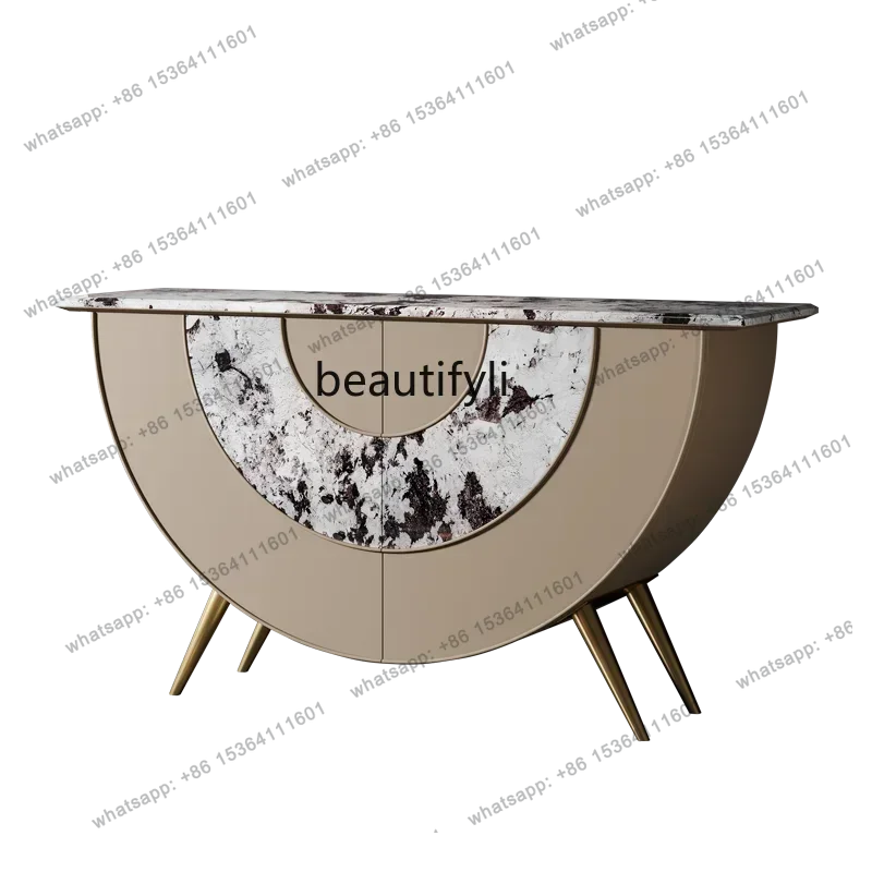 D30 Light luxury Xuanguantai storage storage cabinet Post-modern simple marble high-end dining side cabinet