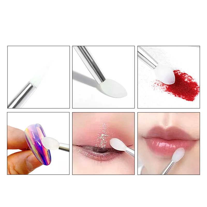 Applicateur de poudre de miroir magique Aurora, bâton de poudre à paillettes, brosse polyvalente Portable