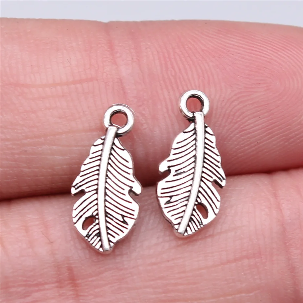 40pcs Antique Bronze Silver Color Pendants, DIY