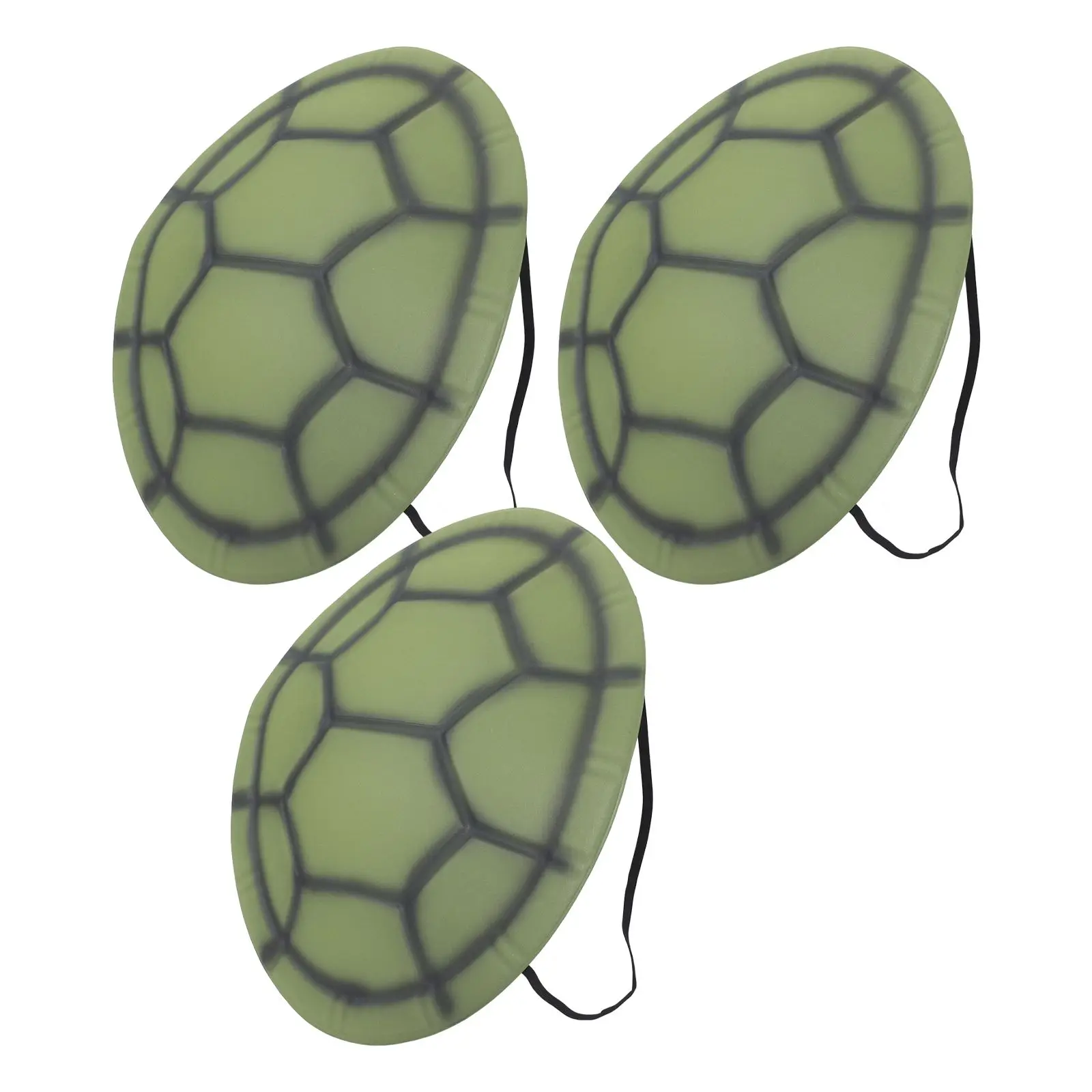 

3 Pcs Eva Turtle Shell Turle Costume Halloween Plastic Back for Adults Costumes Tuetle Prop Costune Coustume