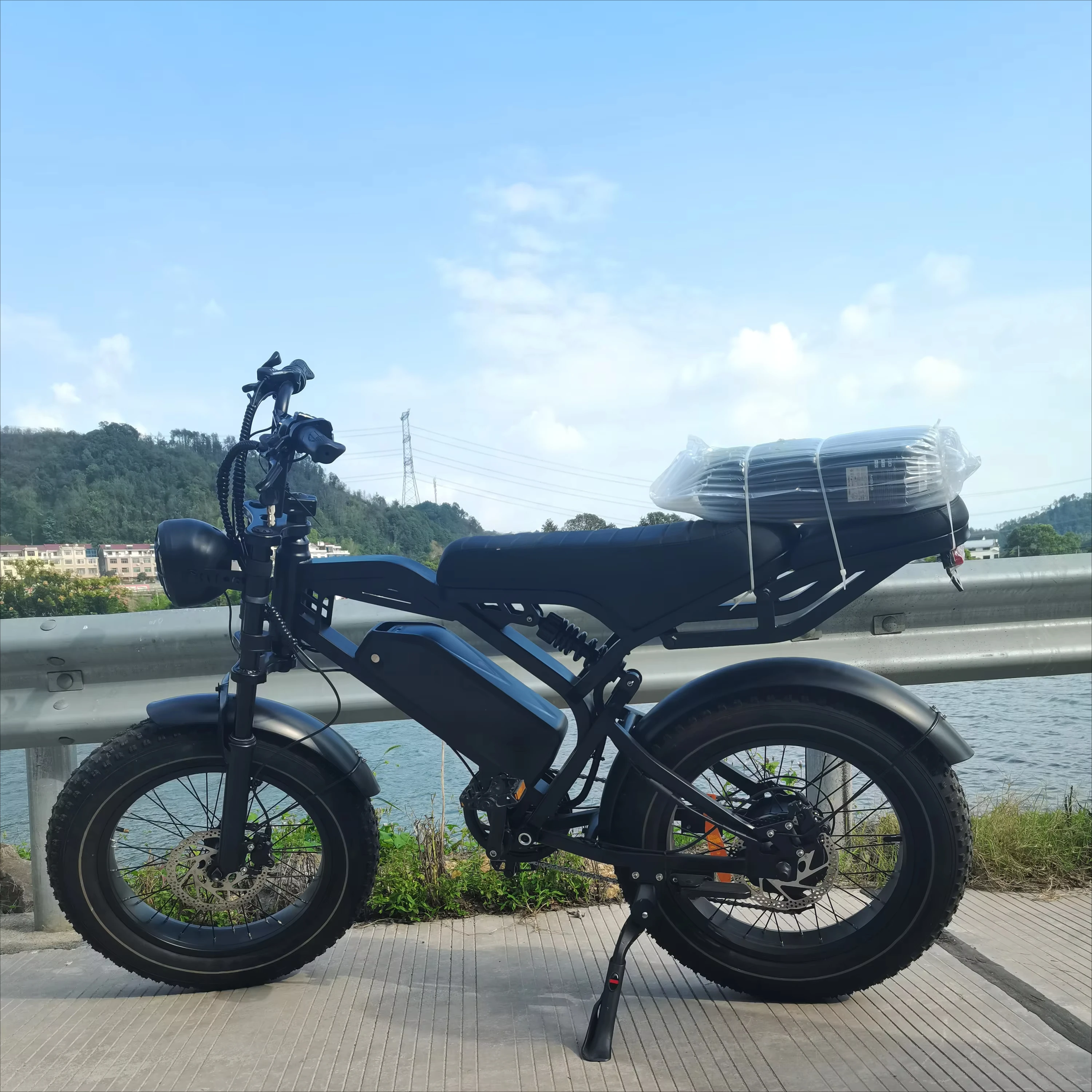 Factory Hybrid Electric Bike Cheap 1500W-8000W Fat Tire Mountain Bicycle 7 Speed 15Ah China Steel 48V V20 Smart Electronic