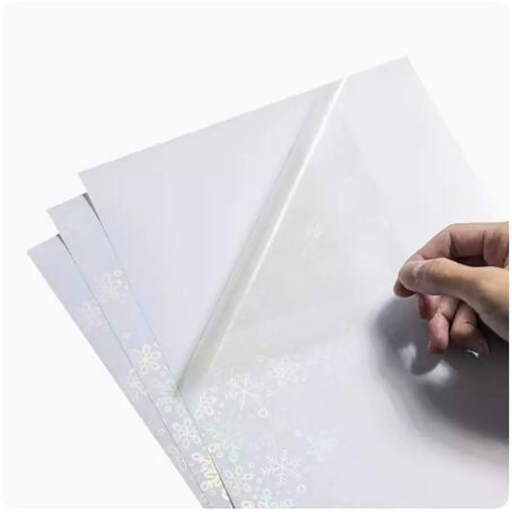 Free Ship 20 Sheets A4 Inkjet PET Label 8 Thread Waterproof Tear Resistant Back Self Adhesive Smooth Printing Sticker