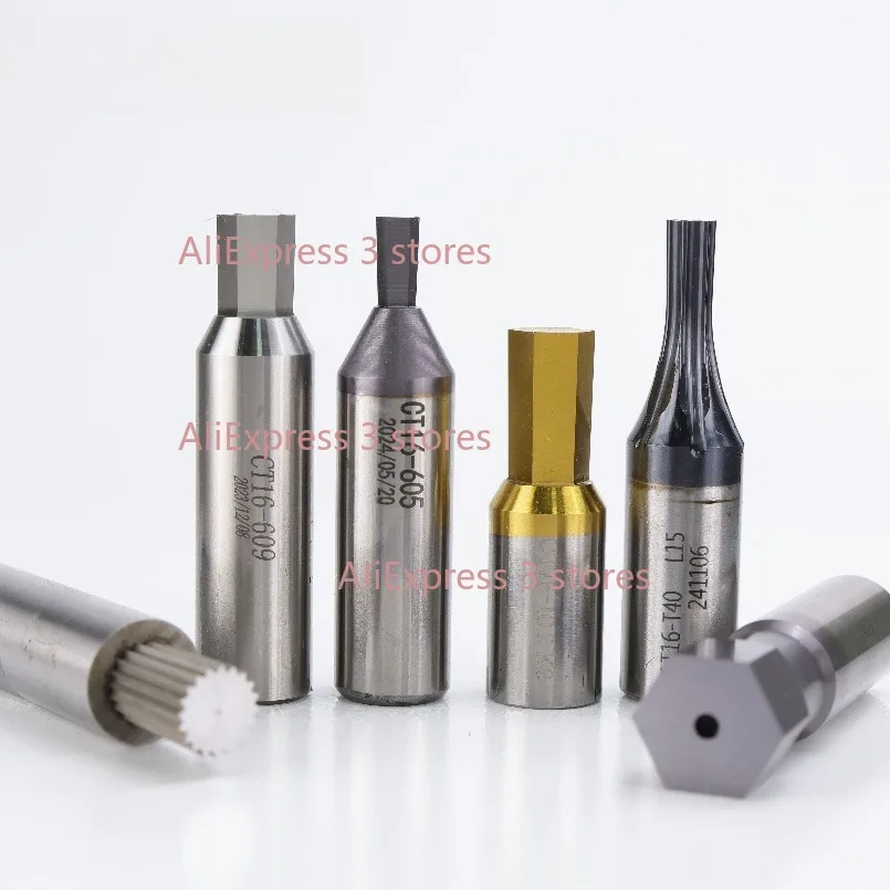 

CT08 Hexagon Socket Punch Hexagonal Punch Cobalt-containing Coating Precision Imperial Hex Rotating Punch Tool CNC Machining