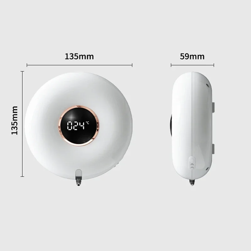 تنظيف آلة رغوة موزع الصابون LED عرض التلقائي التعريفي رغوة غسالة اليد الاستشعار المنزلية موزع الصابون بالأشعة تحت الحمراء