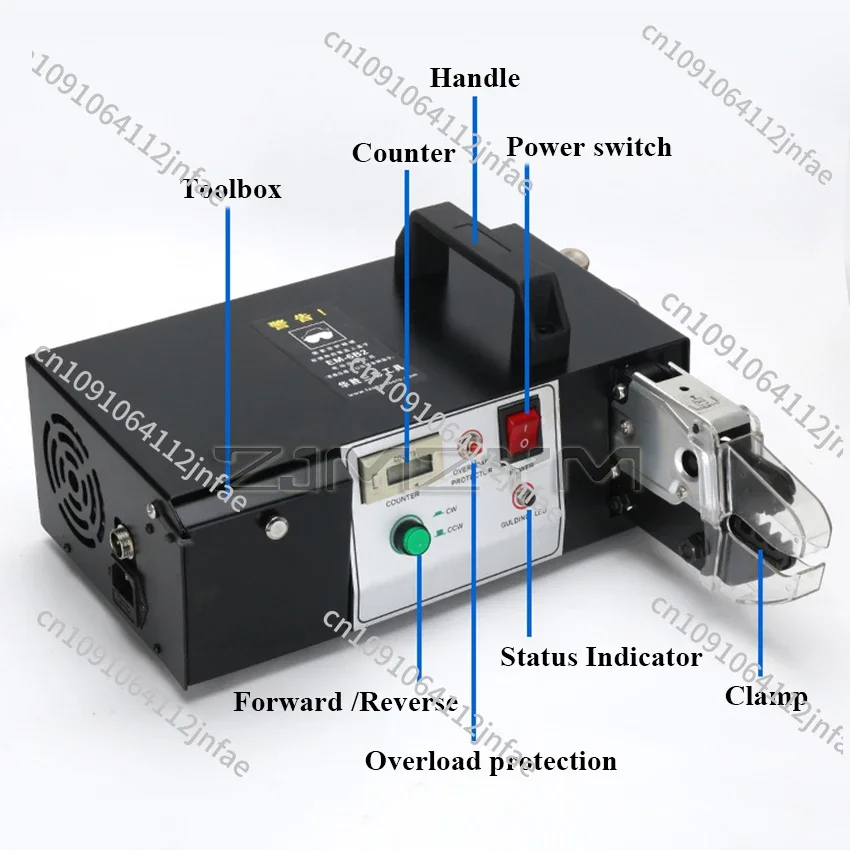 ماكينة تجعيد الأسلاك الكهربائية EM-6B2 ماكينة تجعيد طرفية أوتوماتيكية كماشة تجريد الأسلاك الهوائية #6