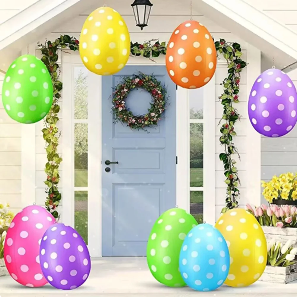 

Easter Inflatable Egg Decoration Party Decoration Outdoor Children's Toy Suitable for Yard Lawn GardenParty PVC Easter Egg