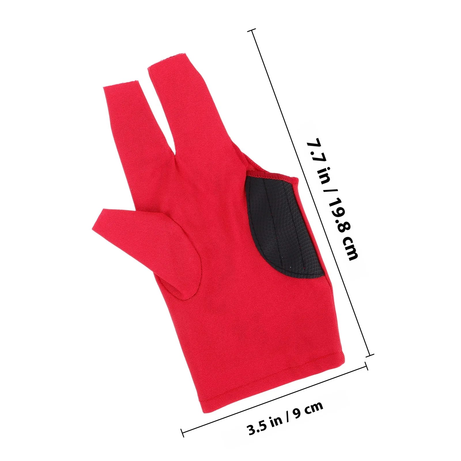 Guantes de billar elásticos de 3 dedos, guantes de tiro para piscina, jugadores de juegos de billar, mano izquierda, 2 uds.