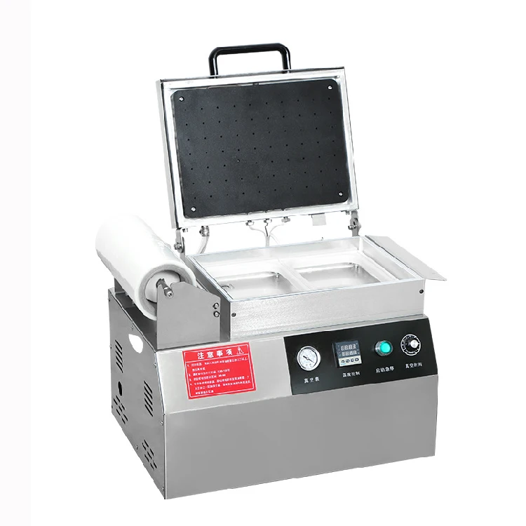 DZ-250T Food Vacuum Packing Machine Preservation Film Fresh Keeping Vacuum Skin Packaging Machine