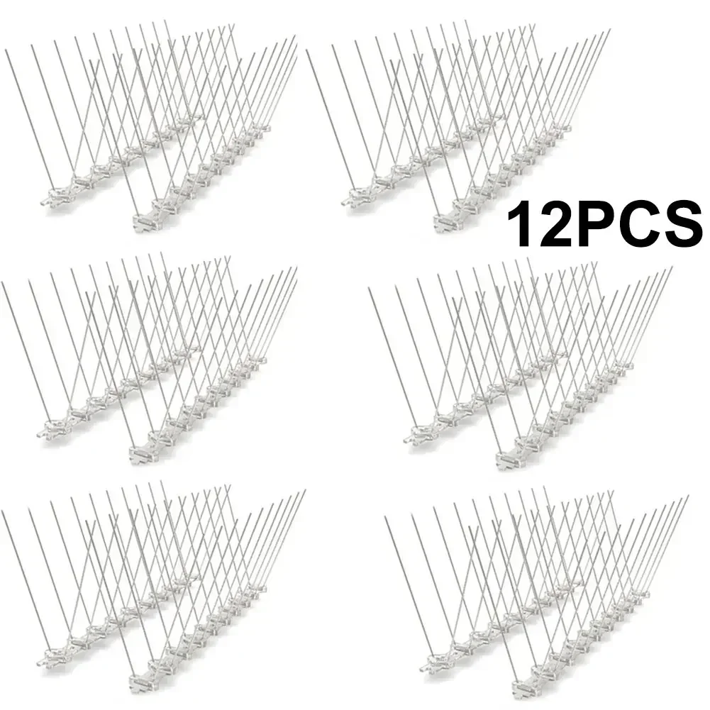 Picos para pájaros de acero inoxidable de 25,6 cm, picos para valla de pared de Metal, disuasor para pájaros, palomas, roedores, suministros para el Control de plagas, repelente