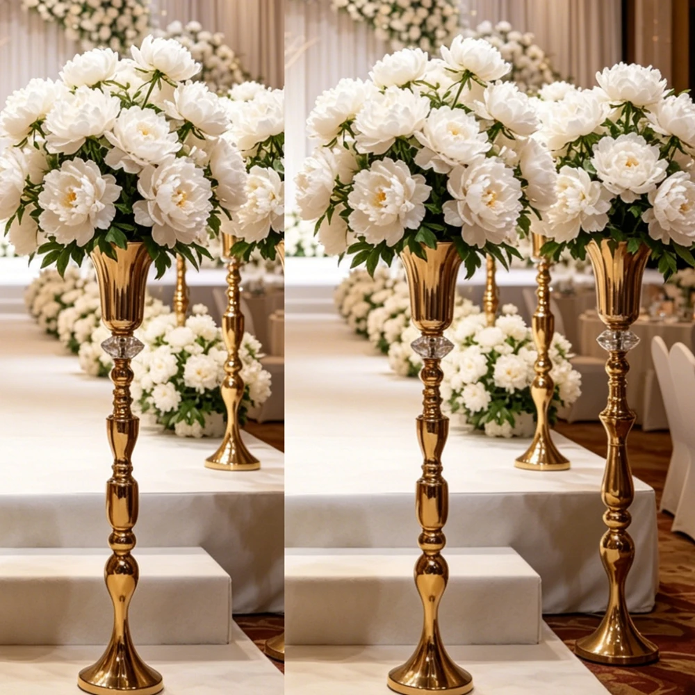6/10pcs 50-100cm )New Products Striation Wedding Flower Vase for Wedding Decoration