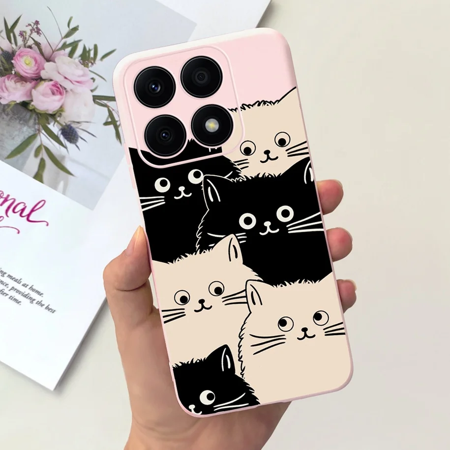 For Honor X8a Case CRT-LX1 CRT-LX2 CRT-LX3 Shockproof Silicone Cover Soft TPU Back Funda For HonorX8a 2023 Flower Protect Bumper