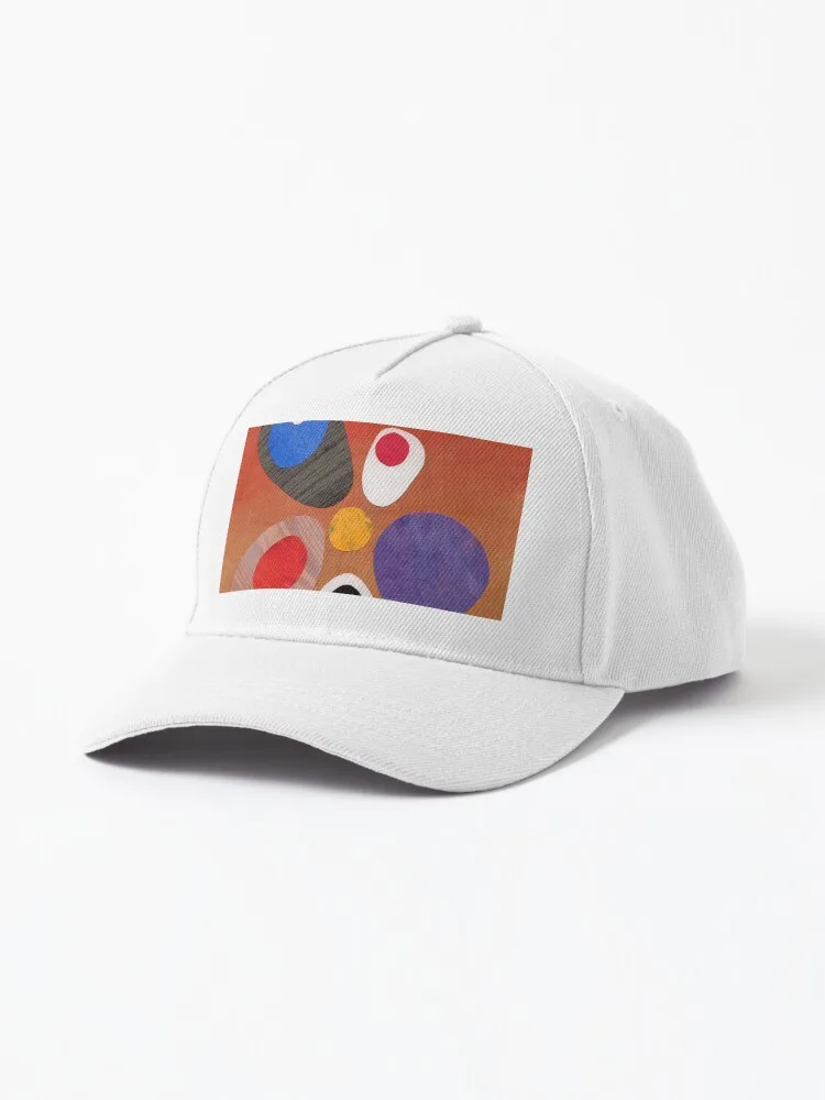 Warm Rich Colour Abstract Retro Styling Painting Collage Cap For Unisex Adult Outdoor Casual Sun Baseball Caps