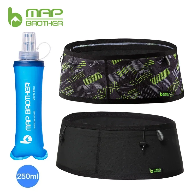 MAP BROTHER W1001 Woven Elastic Sports Waist Bag Pack Running Race Number Belt For Triathlon Marathon Cycling Mountaineering Bag