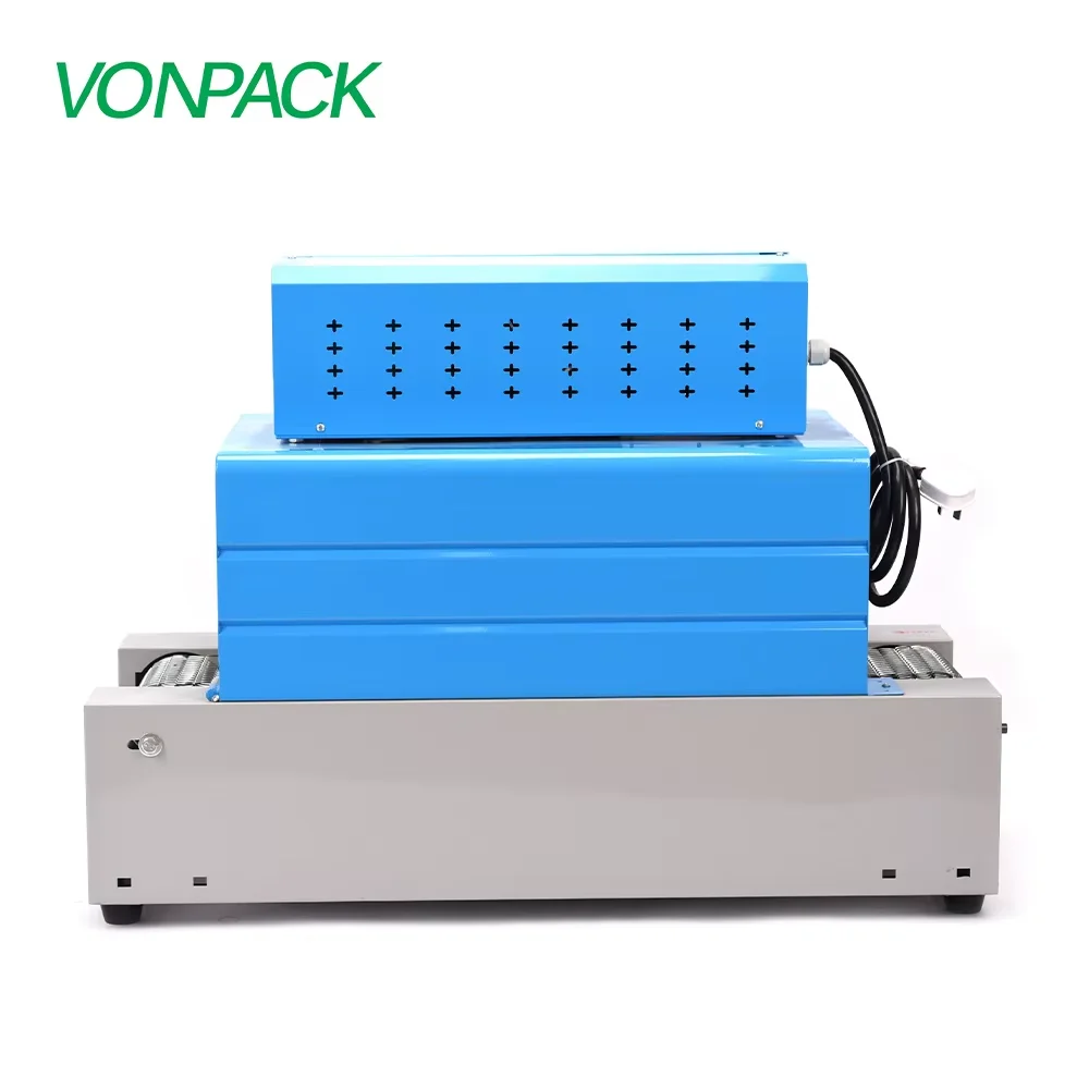 VONPACK شبكة 2015 فيلم الحراري يتقلص حزمة آلة نفق آلة التغليف الحراري آلة التعبئة المجال التبغ الأحذية كتاب