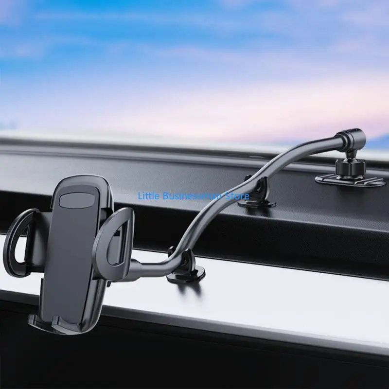 360 Degree Rotating Car Phone Mount Sticky Gel Pad Suction Cup Stand Adhesive Suction Mount for 4 to 7 Inch Cell Phones M76A
