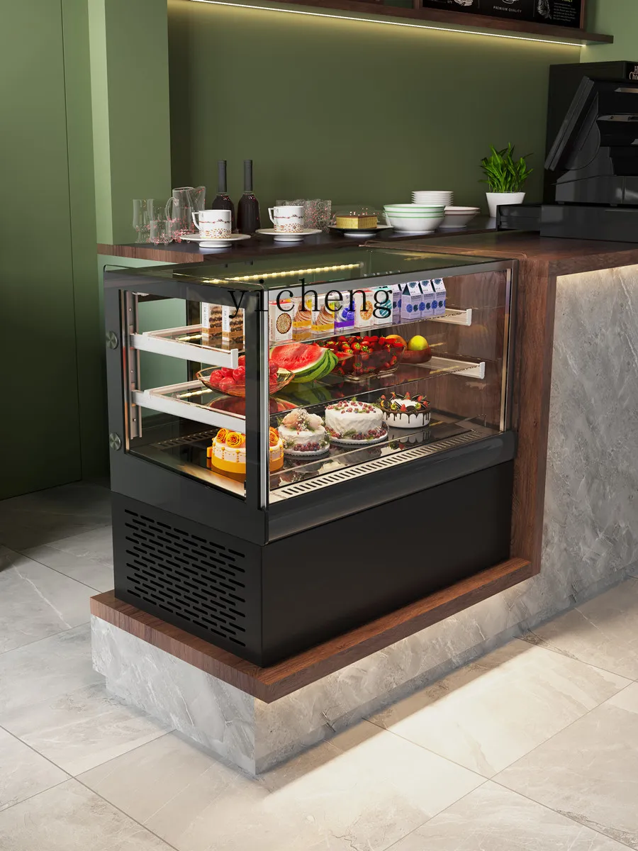 Tqh Cake Small Dessert Display Cabinet Desktop Fruit Fresh Cabinet Bar Commercial Western Point Refrigerated Cabinet