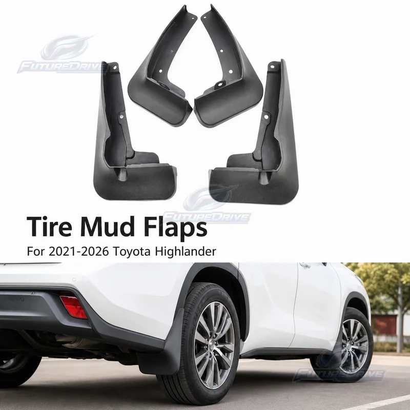 For 2021-2026 Toyota Highlander Tire Mud Flaps, Durable Splash Guards, Auto Accessories, Wholesale, Dropshipping Available