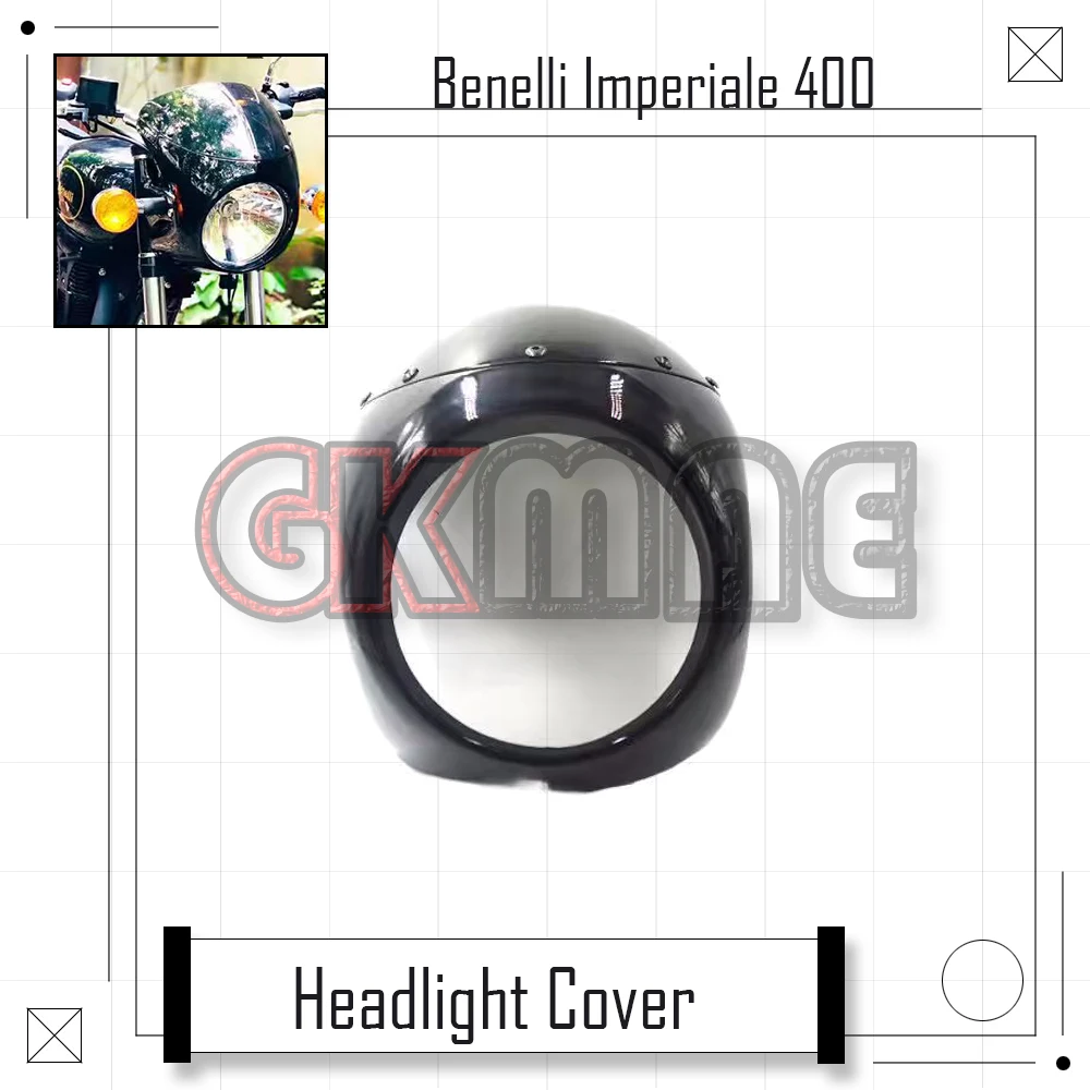 

For Benelli BJ Imperiale 400 Motorcycle Modified Headlight Spoiler Headlight Cover Fairing Pig Head Cover Fit BJ400-8