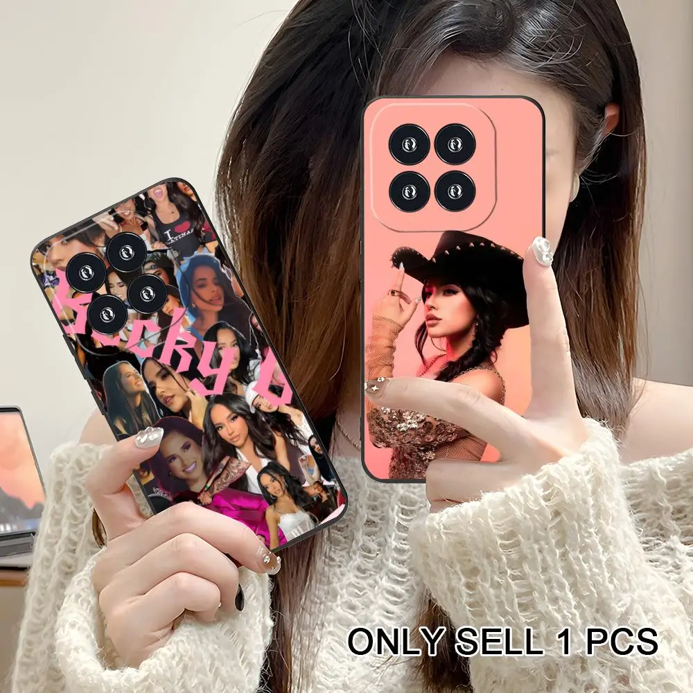 

Модный матовый чехол Fashion Becky G из ТПУ для мобильных телефонов Xiaomi 15 14 13 12 Mi 11 T Ultra Lite Pro S X 5G с цветным принтом
