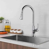 Kitchen Pull-out Multi-mode Water Outlet Household Splash-proof Hot and Cold Faucet Vegetable Basin Sink Sink Faucet