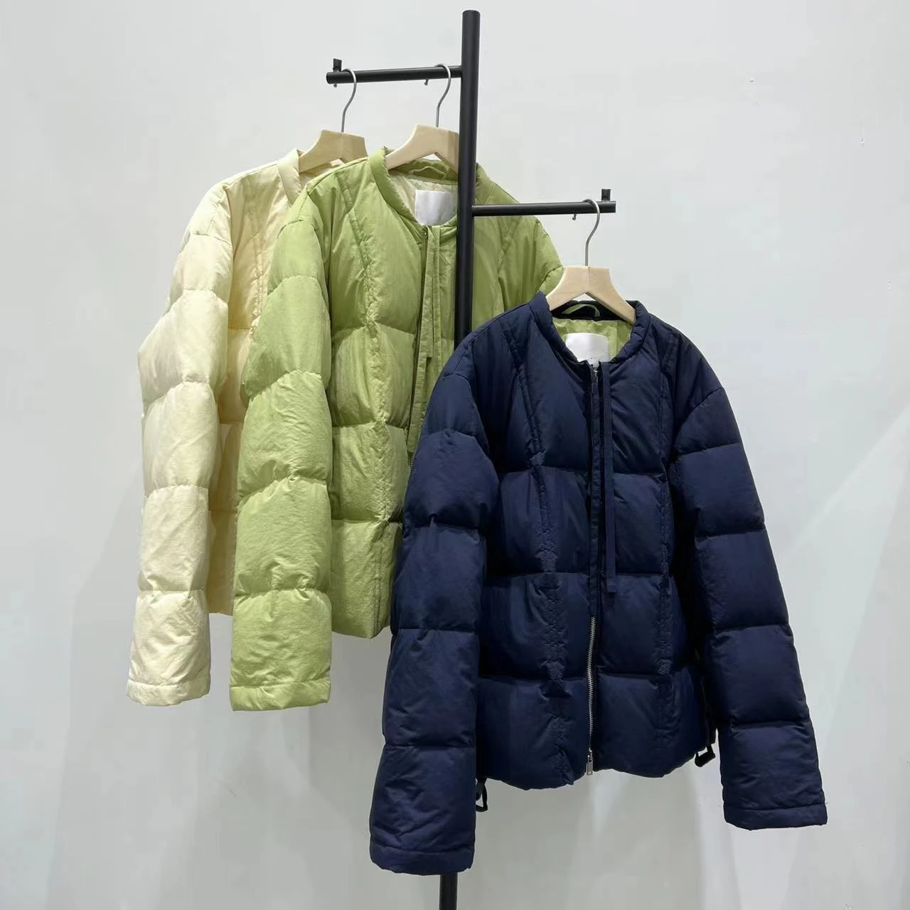 New Winter Warm 90 White Duck Down Jacket Simple Short Coat for Women