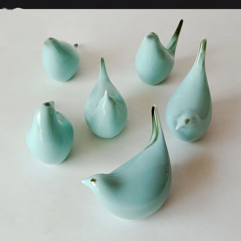 

Новые китайские керамические аксессуары для птиц и волшебников, домашняя гостиная, мебель для стола, ремесла, книжный шкаф, офисные настольные фигурки, украшение