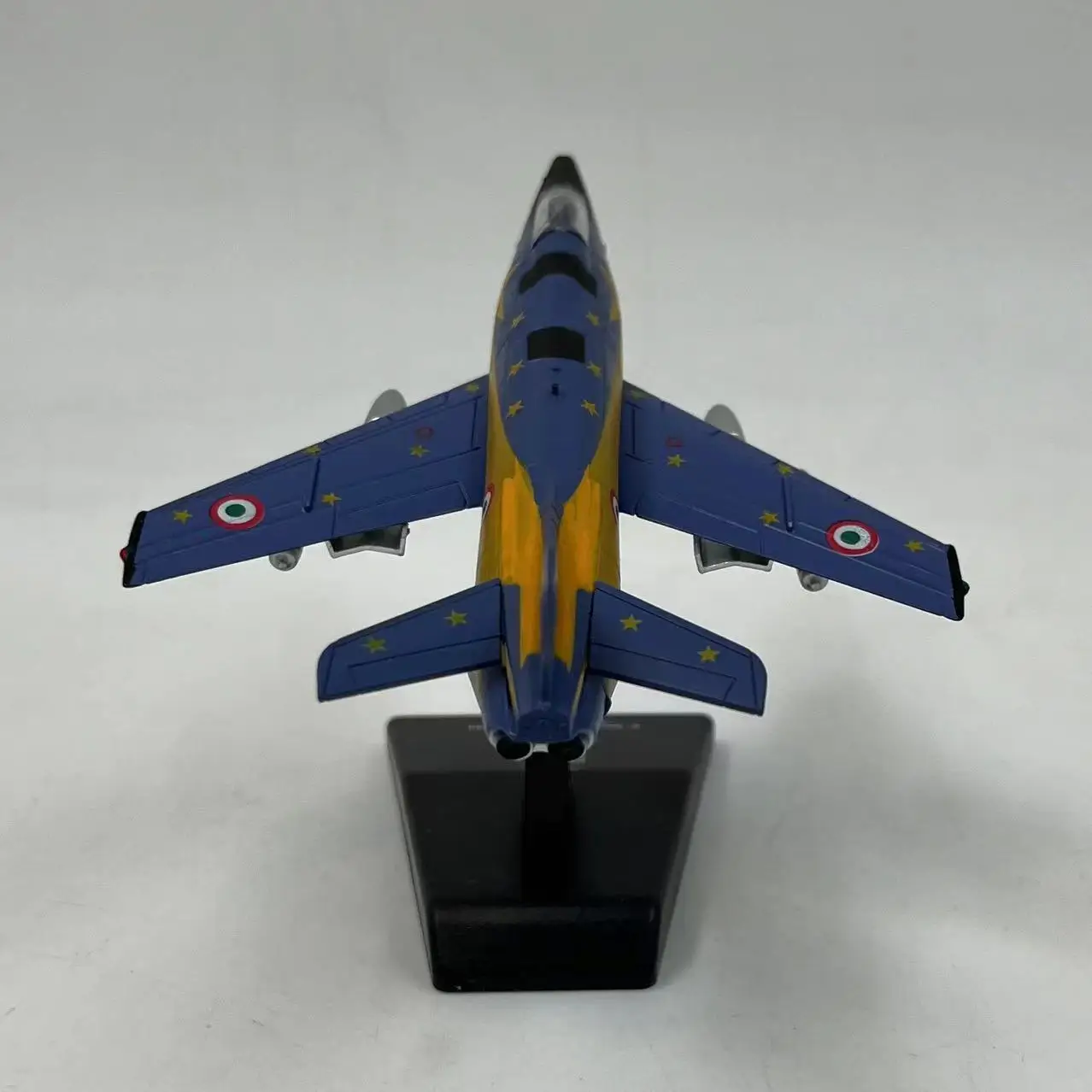 1:100 Scale Fiat G-91Y Military Combat Aircraft Model Alloy & Plastic with Additional Support Base Simulation Airplane