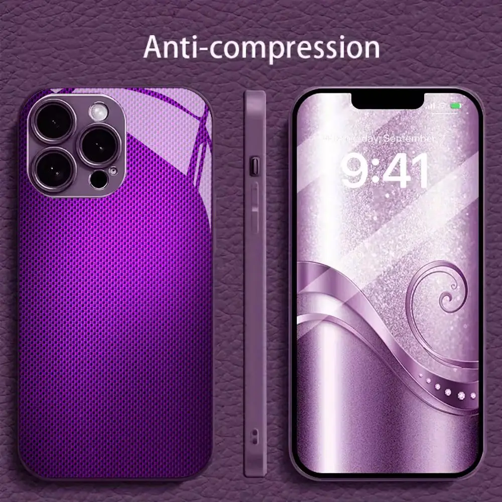 Bestseller new Hot-selling protective case Phone Case Metallic paint Glass PhoneCase for iPhone 17、16、15、14、13、12、11pm Pro Plus