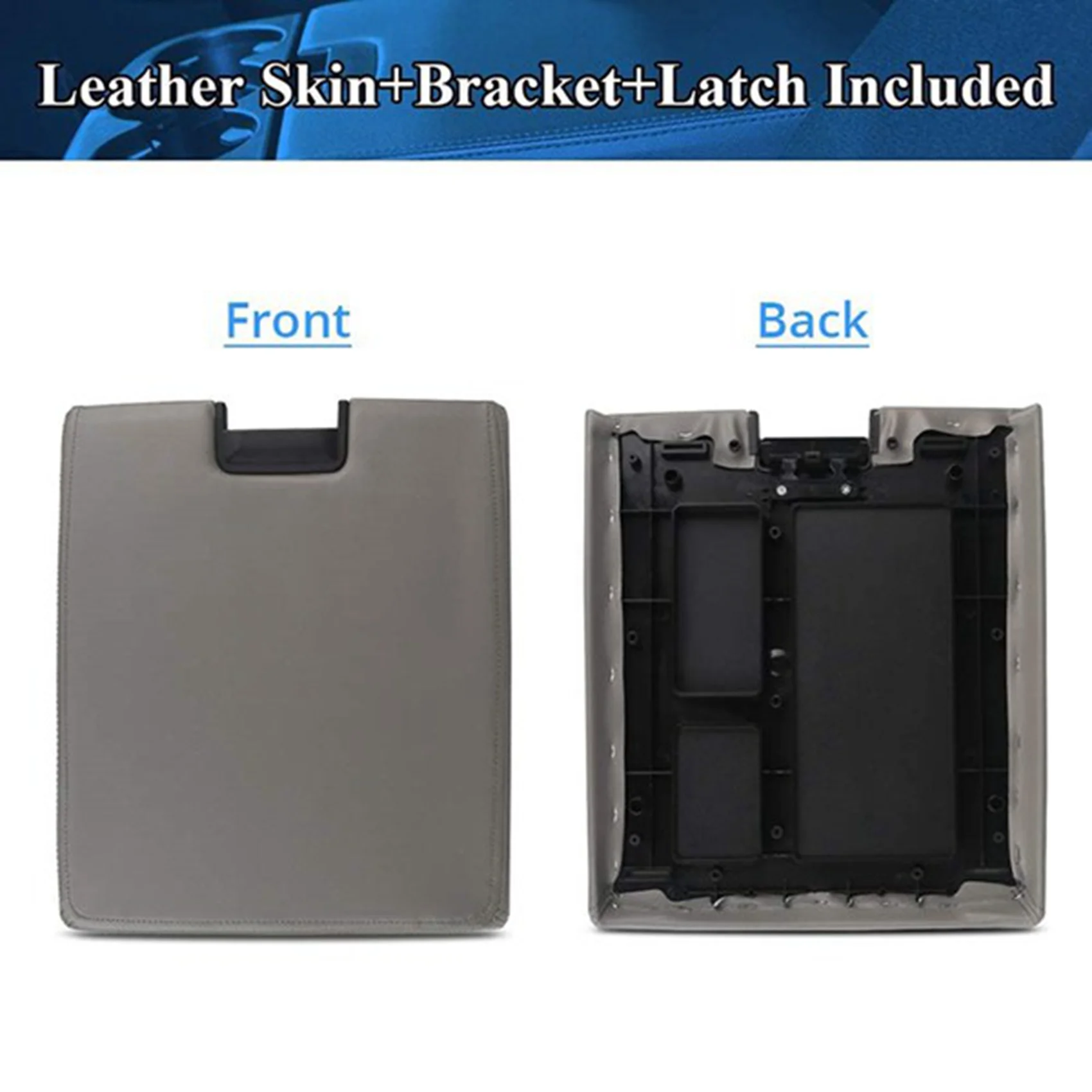 Center Console Lid Kit with Latch Lock Armrest Latch Lid for Chevy GMC 07-13 20864151 20864154 20864153