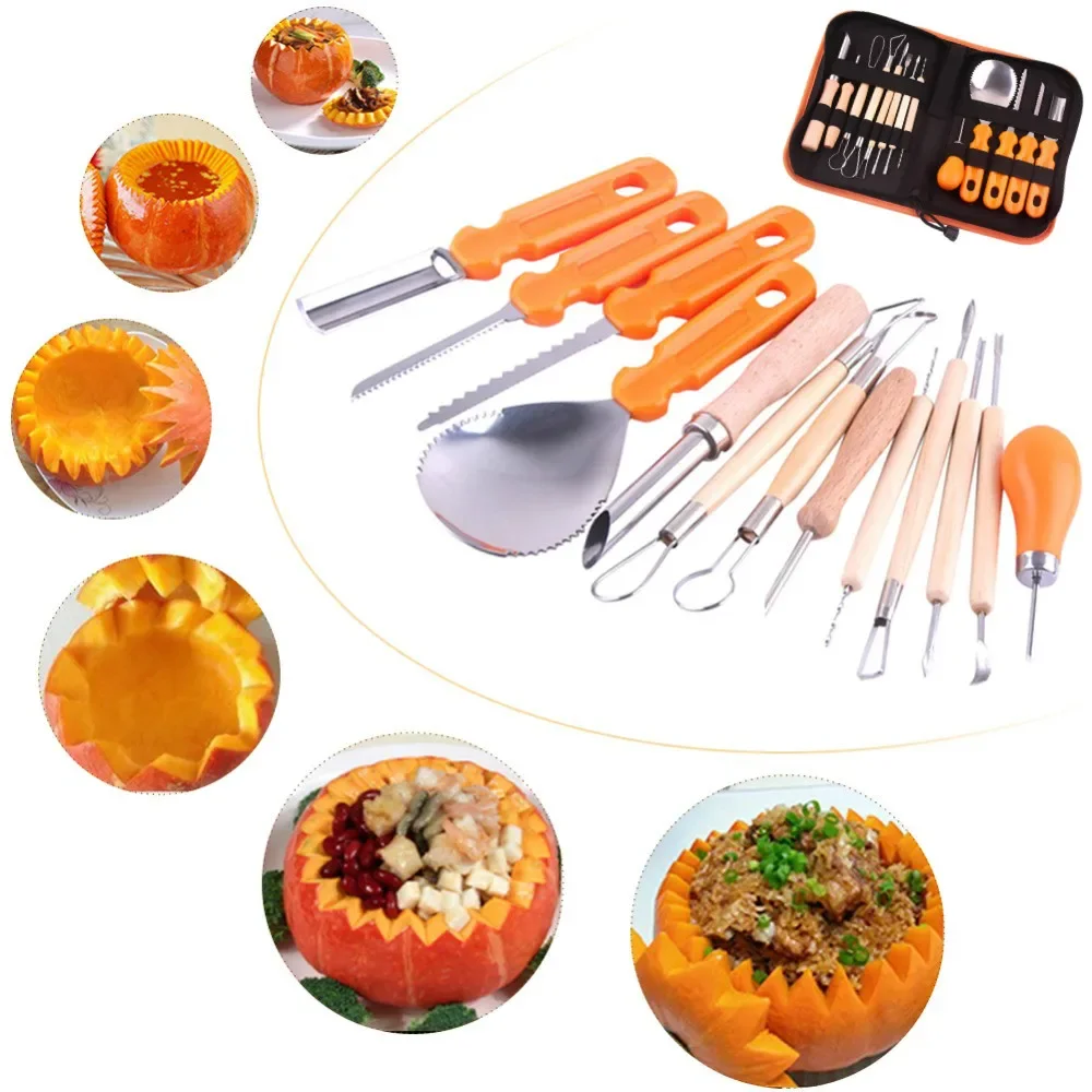 

Новый нож для резьбы по тыкве на Хэллоуин, детский инструмент для тыквы, лампа, инструмент для резьбы по своими руками, измельчитель фруктов