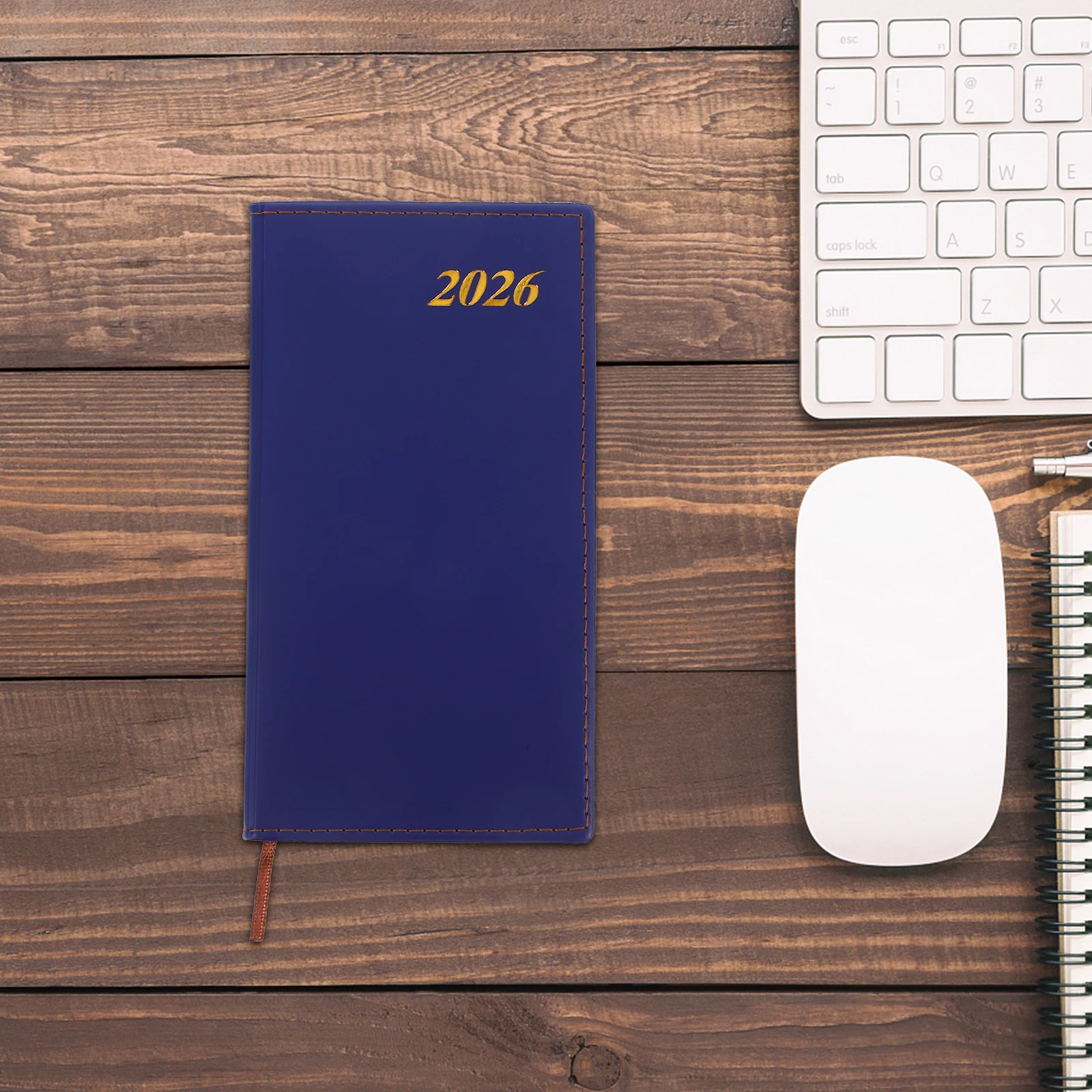

2026 Weekly Planner A6 Notebook Sturdy Fake Cover Portable Daily Journal Monthly Agenda Calendar ganizer