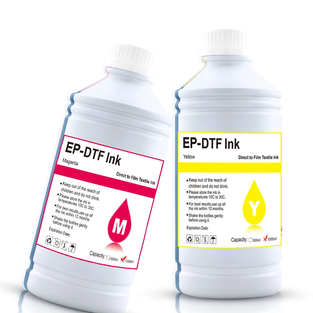 حبر EP-DTF لفيلم DTF فيلم النقل المباشر نقل الحرارة لحبر طابعة Epson I3200 L1800 L800 L805 XP600 TX800 PET