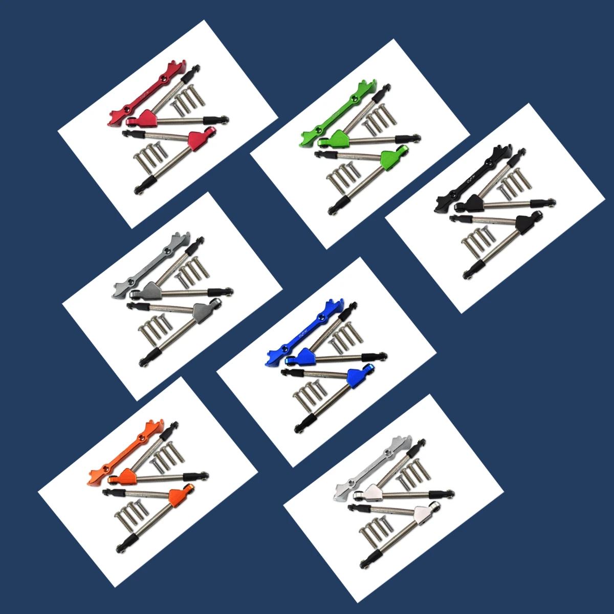 

GPM Alloy Front Tie Rods & Stabilizer For C Hub For TRAXXA 1/10 Rustler 4X4 VXL