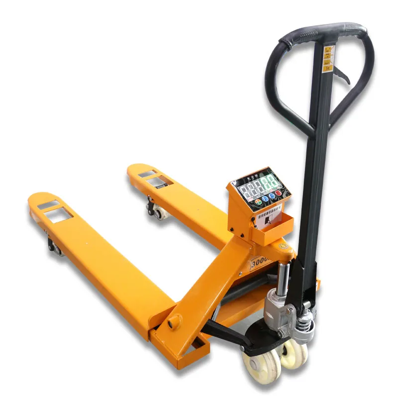 

Beiheng Heavy Duty 3 Ton Hydraulic Manual Pallet Truck Jack Forklift with LED Weight Scale OEM Customizable