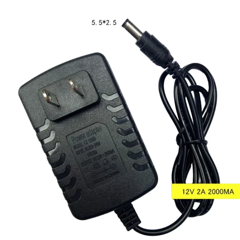 12V 2A Power Adapter Mobile DVD Massage Pillow Monitor Camera Switch