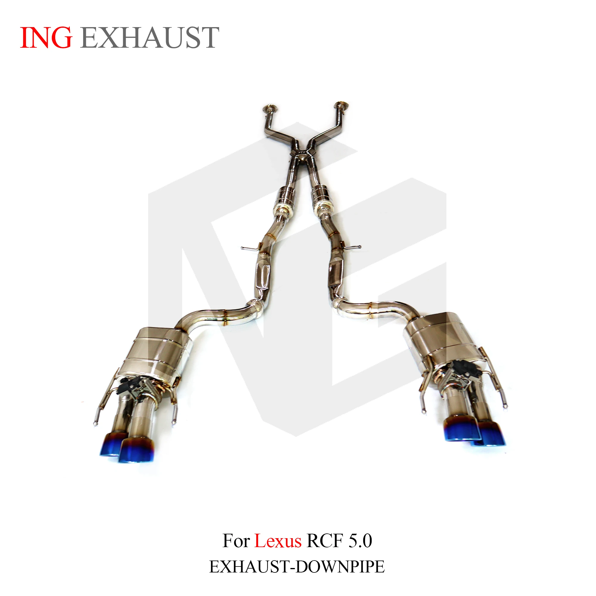 

ING New Style Ss304 Valve Catback Pipe for Lexus RCF 5.0L Muffler Grade Chassis Engine Electric Accessories Exhaust System