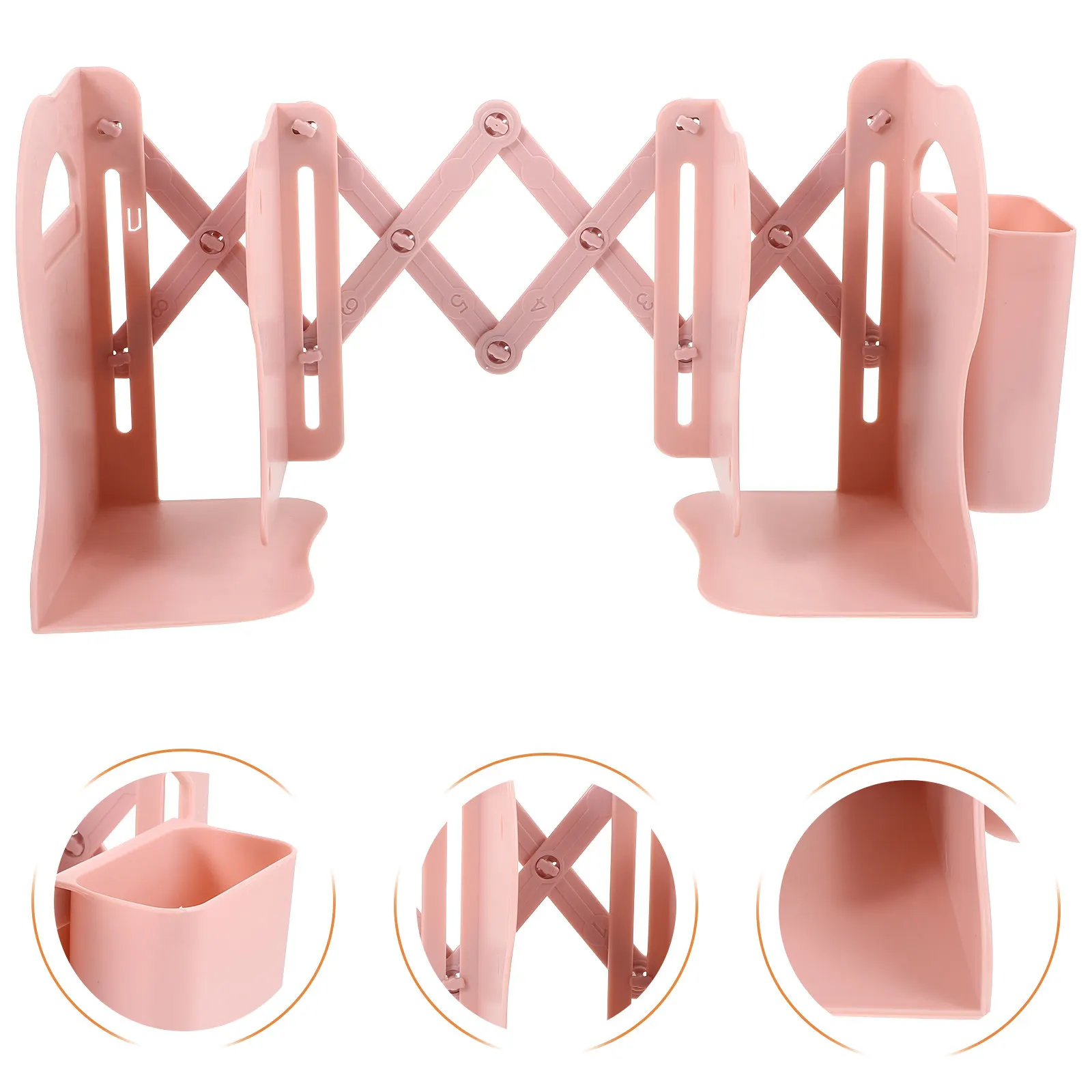 

Регулируемая складная силиконовая подставка для книг, устойчивый нескользящий держатель для книг, прочный настольный органайзер для офиса, кухни, учебы, полки