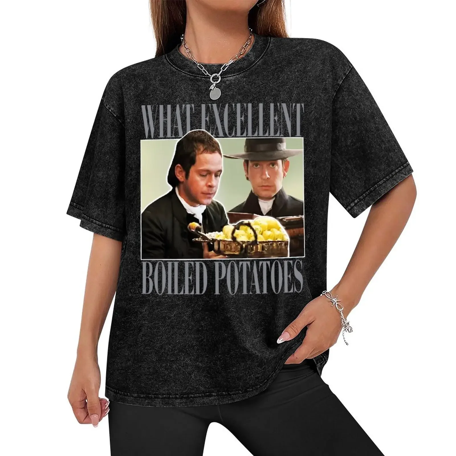 what excellent boiled potatoes Funny Meme T-Shirt shirts graphic tee Aesthetic clothing summer clothes t shirts men