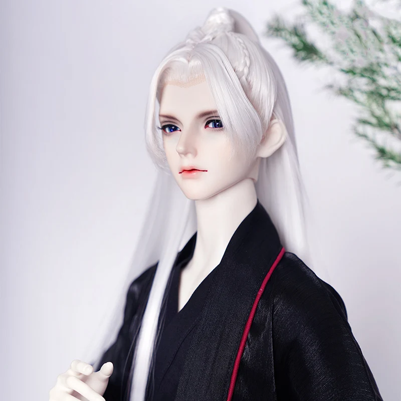 1/3 Scale BJD Ancient Costume Hanfu Wigs Vintage Long Hair Styling Samurai Wig For SD13 SSDF ID72 Uncle Doll Accessories A1418
