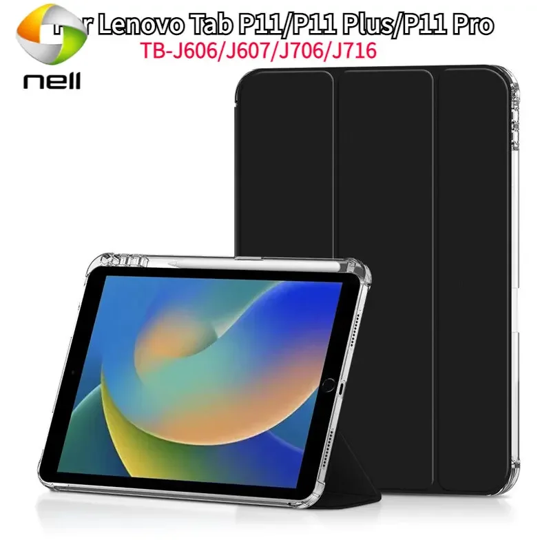 

Умный чехол для планшета Lenovo Tab P11 P11 Plus, 11-дюймовый P11 Pro TB-J606 TB-J607 TB-J706 с держателем для карандашей, защитный чехол