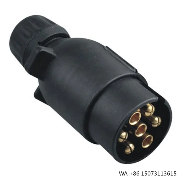 

Сверхмощный 7-контактный пластиковый складной разъем для прицепа, разъем 12 В в европейском стиле