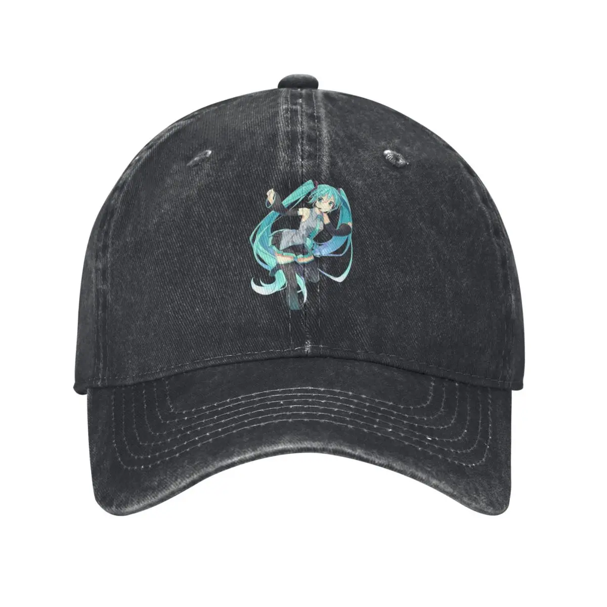 Hatsune Miku Baseball Cap meme Casual Men Adult Hip Hop Dad Hats Sunshade Outdoor Sport Baseball Caps Birthday Present