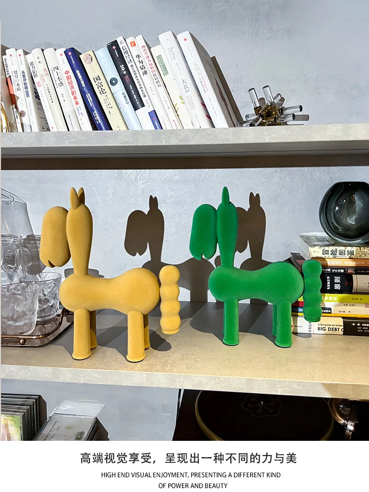 Imagem -05 - Reunindo-se Estátua do Cavalo para Home Decor Esculturas e Estatuetas de Animais Criativos Sala de Estar e Decoração Desktop