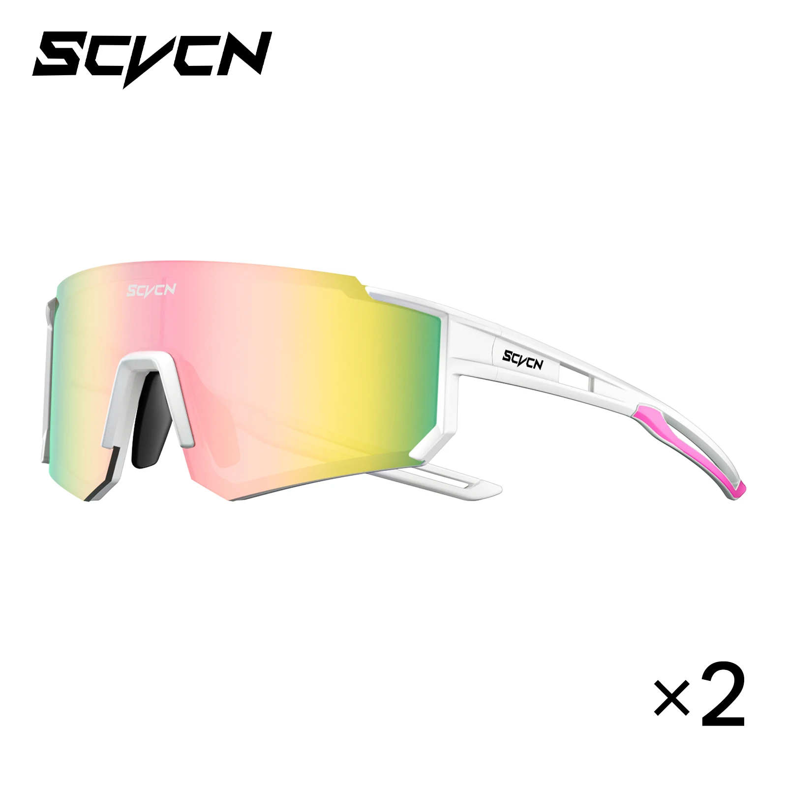 8er-Pack SCVCN Outdoor-Radsportbrillen MTB Rennrad-Brillen Sport-Bergsteigerbrillen für Männer und Frauen Fahrrad-Sonnenbrillen UV400-Schutz