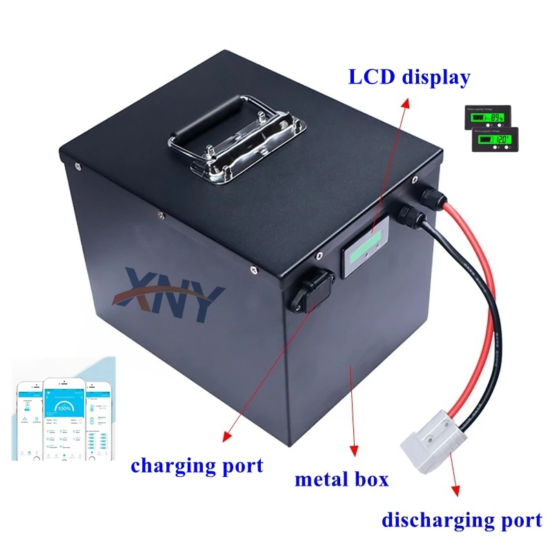 60V Lithium Ion Rechargeable Battery for 3000W Electric Vehicle - 20Ah 35Ah 40Ah 50Ah 65Ah Two Wheeler Motorcycle Travel Cart Ba